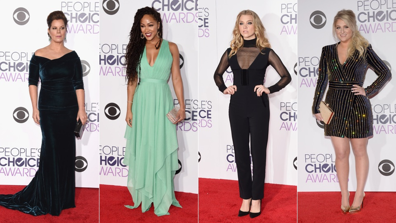 Illustration for article titled Voluminous Drapes, Clean Cuts & Some Balmain at the Peoples' Choice Awards